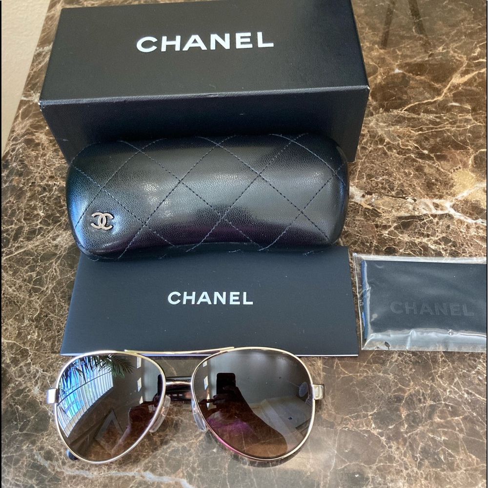 Chanel aviator 4195Q sunglasses